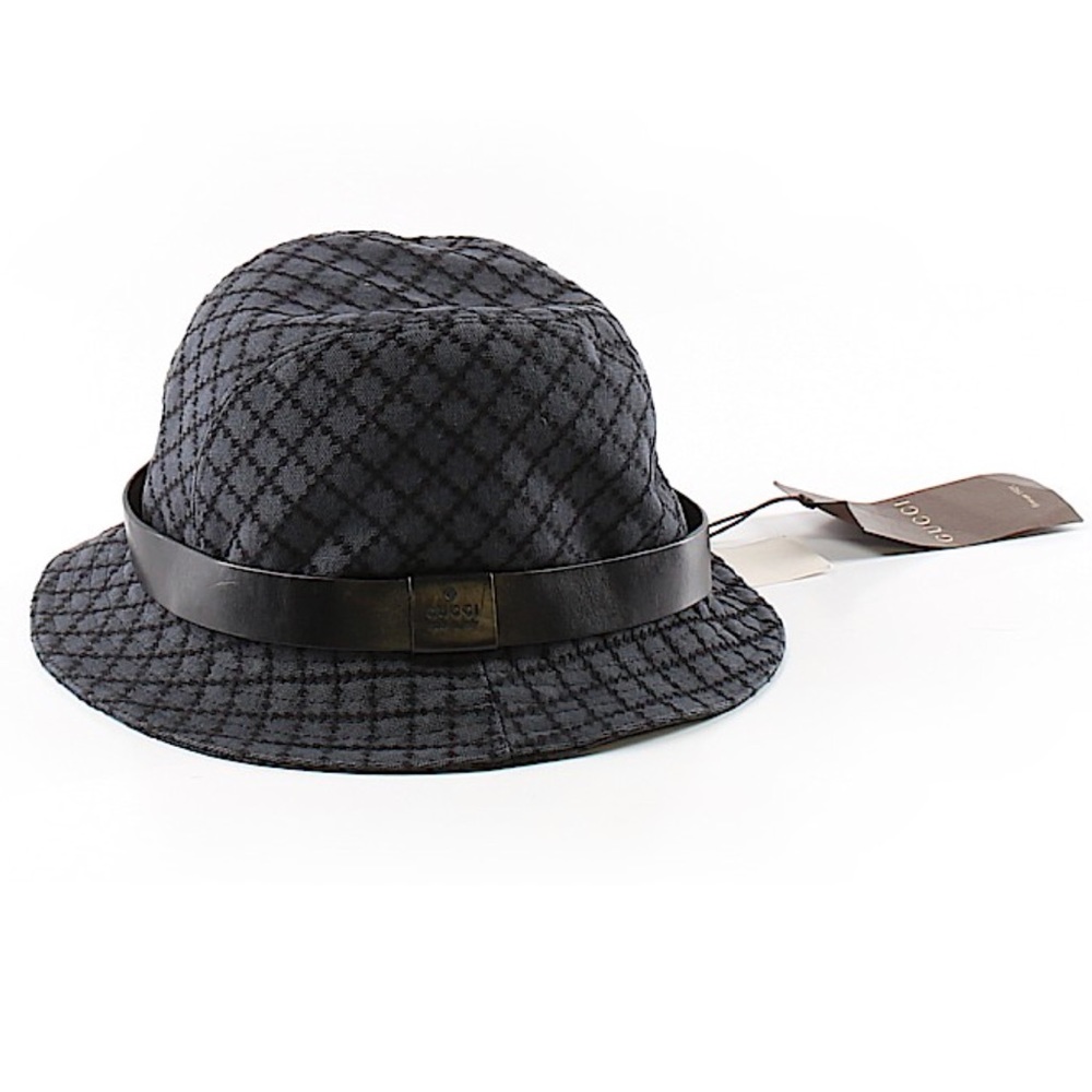 SOLD🚫NEW gucci fedora black FIRM - Picture 2 of 5